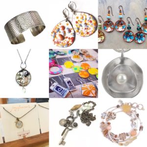 These nine jewelry artists' work will be on sale in the Clay Coyote Gallery over 2019 Memorial Day Weekend. Don't miss this chance to treat yo self or another jewelry lover! So many amazing designs ... four days only!