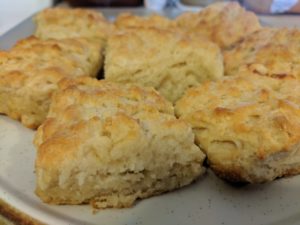 Finished Flameware Skillet Buttermilk Biscuits