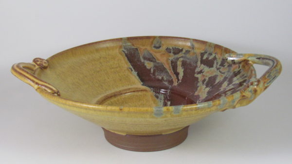 Large Handled Bowl in Tequila Sunrise