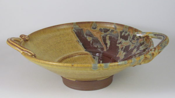 Large Handled Bowl in Tequila Sunrise