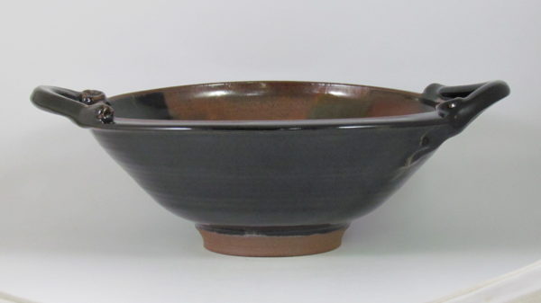 Large Handled Bowl in Merlot