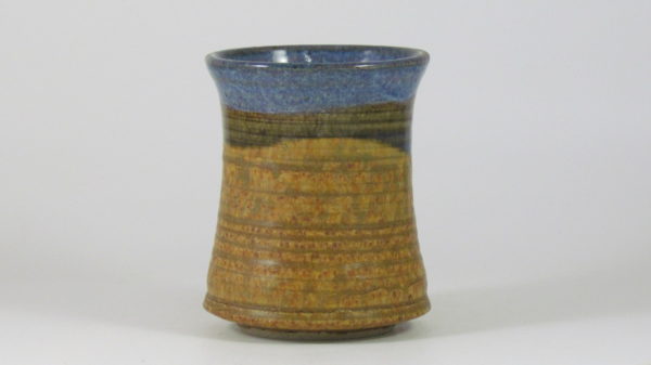 Tumbler in Coyote Blue with Earth Brown