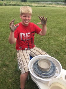 Kids' Clay Day at the Clay Coyote in Hutchinson MN June 29, 2019