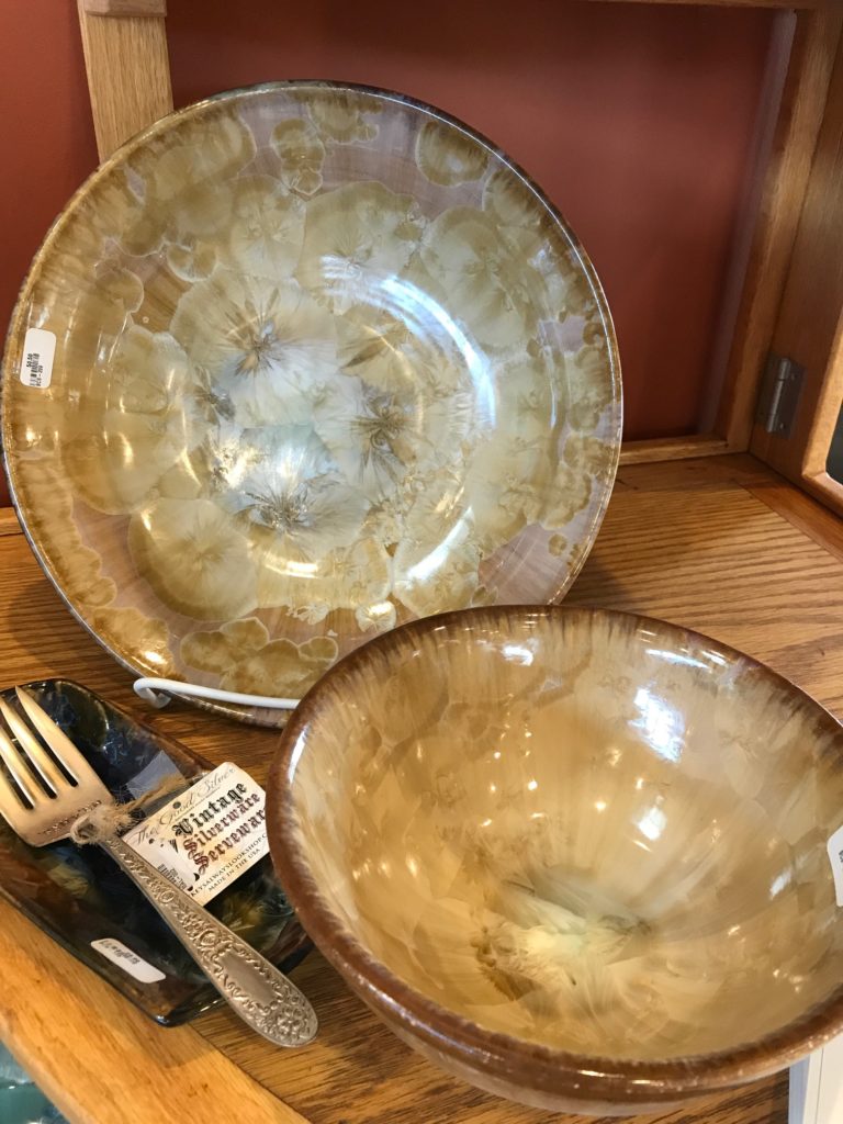 Campbell Pottery Stellar Bowl and Plate