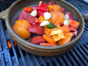 Grilled Salsa from the Clay Coyote Pottery in Hutchinson MN made with flameware clay