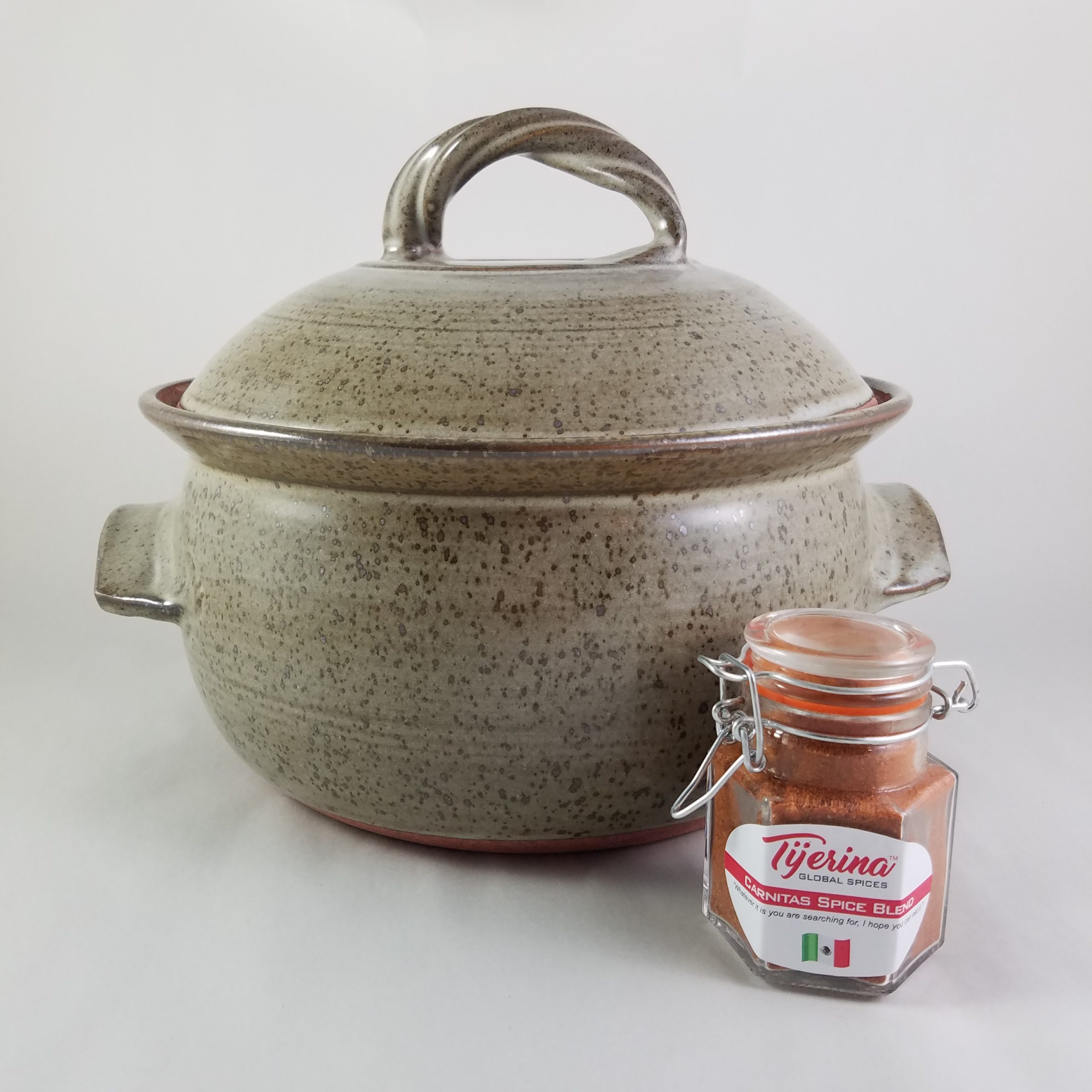 {Limited Edition} Clay Coyote Dutch Oven with Tijerina Carnitas Spice Blend