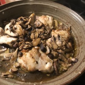 Clay Coyote Mushrooms and Chicken Tagine