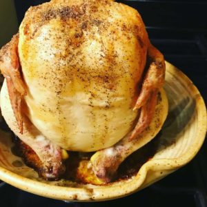 Clay Coyote Beer Can Chicken in Feather 