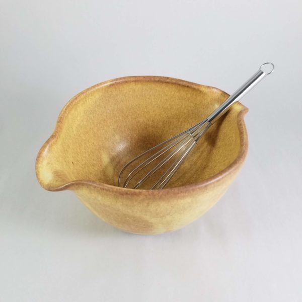 Clay Coyote Mixing Bowl with whisk