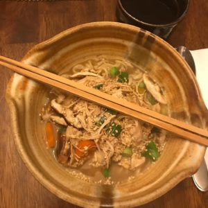 Ramen in a Clay Coyote Whisky Bowl