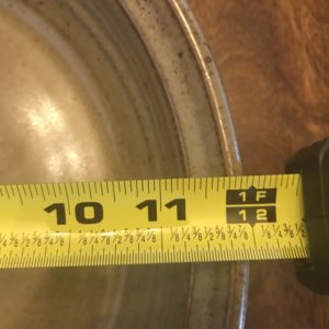 How to measure broken lid for replacement, Clay Coyote Pottery