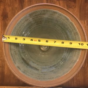 How to measure broken lid for replacement, Clay Coyote Pottery