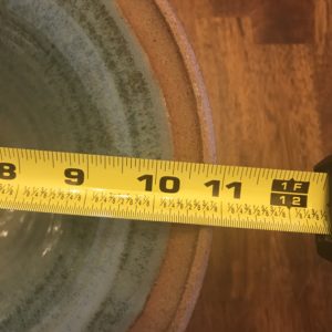 How to measure broken lid for replacement, Clay Coyote Pottery