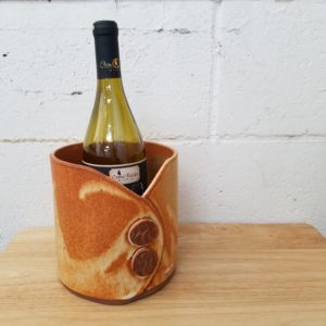 Clay Coyote Utensil Holder