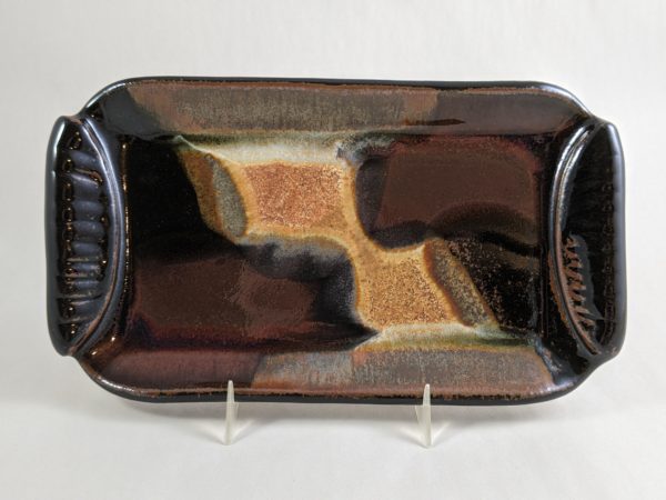 Small Handled Tray in Merlot