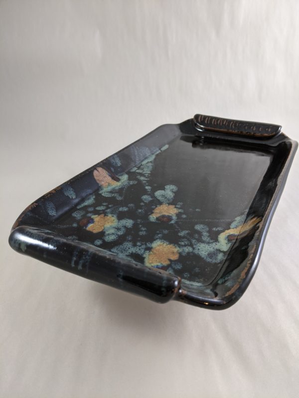 Standard Handled Tray in Midnight Garden