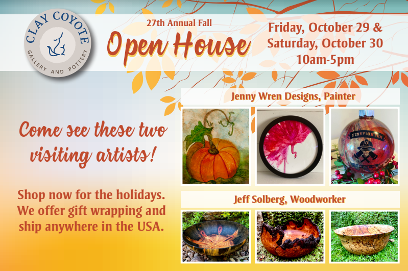 Fall Open House Friday, October 29th and Saturday, October 30th