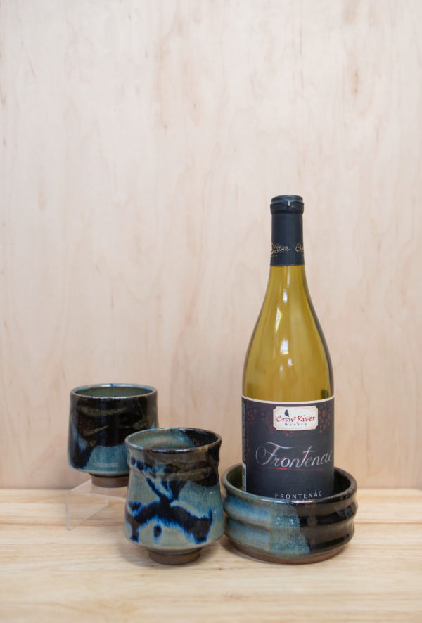 Date Night Wine Cup and Bottle Coaster Set