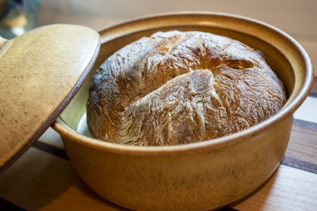 Glazed Clay Bread Baker for Round Bread