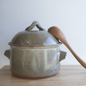 Clay Coyote Mixing Bowl with wire whisk