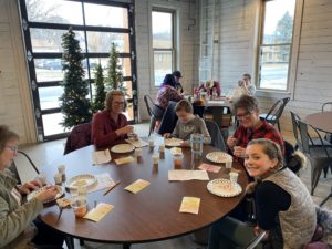 clay coyote holiday ornament making at arts place december 4th 2022