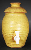 Clay Coyote Vinegar Crock in Yellow Salt