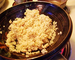 Steaming couscous