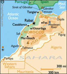 Location of Tangier